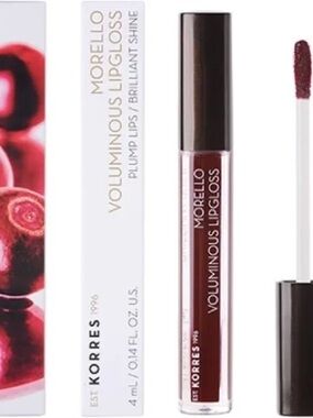 Korres Morello Voluminous Lipgloss in Bloody Cherry (Deep Berry Wine) NIB